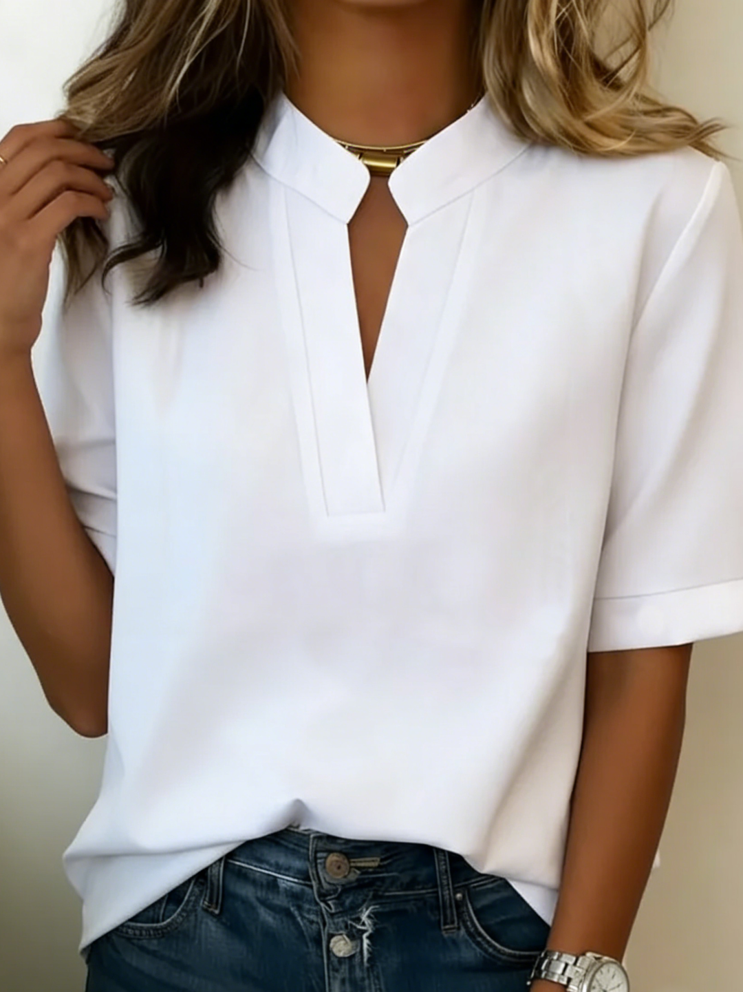 Lunvessa™ | Loose-Fitting Short-Sleeved Shirt