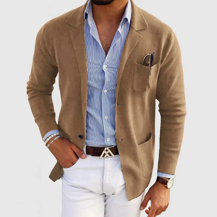 Merritt™ | Men's Knit Blazer Cardigan with Notch Lapels