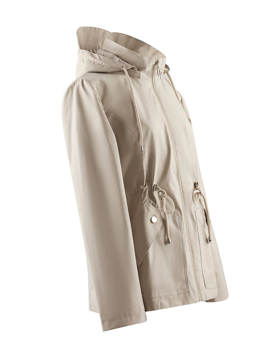 Maribeth™ | Women's Hooded Drawstring Waist Utility Jacket