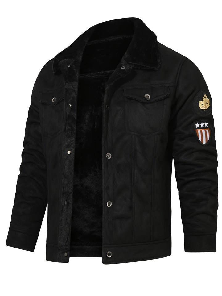 Hadrian™ | Men's Plush Lined Trucker Jacket with Button Chest Pockets