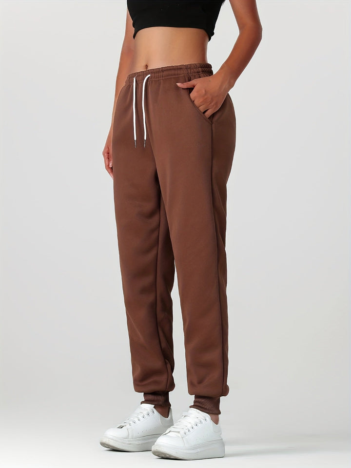Marilla™ | Women's Warm Lined Cuffed Joggers