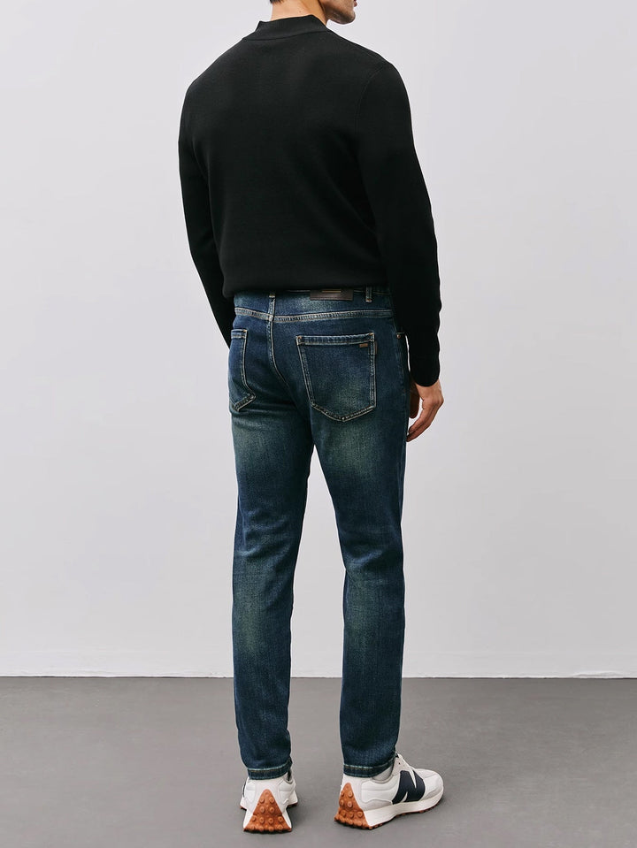 Thaddeus™ | Men's Quarter Zip Sweater with Stand Collar