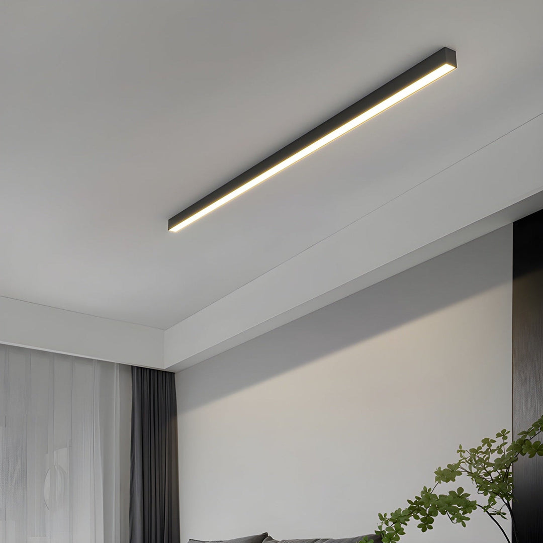 Minimalist Linear Metal Ceiling Light — view 6