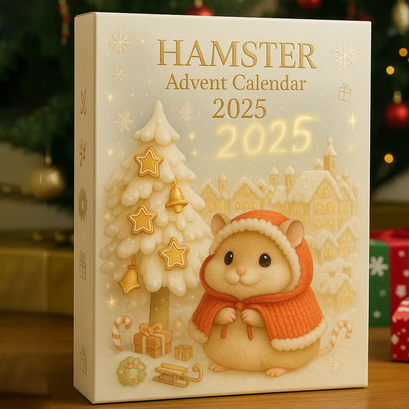 Hamster Advent Calendar with 24 Hamster Figurines