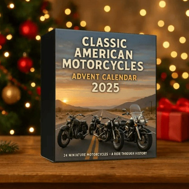 Classic Motorcycle Advent Calendar with 24 Mini Motorcycles