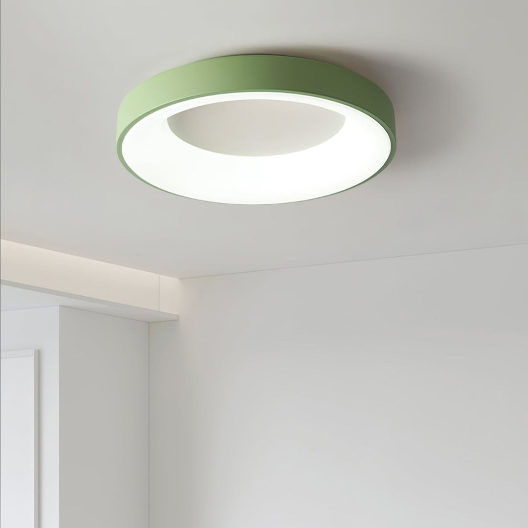 LED Wrought Iron Flush Mount Ceiling Light with Tri-Color Glow — view 6