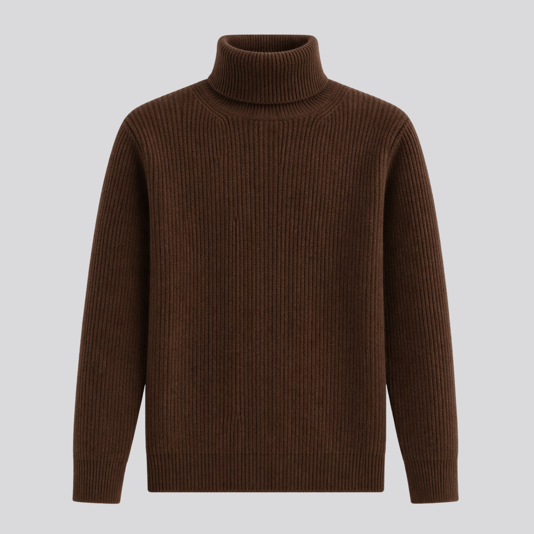 Bronwen™ | Oversized Merino Wool Turtleneck Sweater