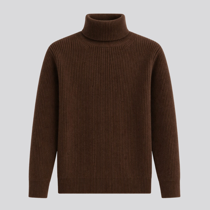 Bronwen™ | Oversized Merino Wool Turtleneck Sweater