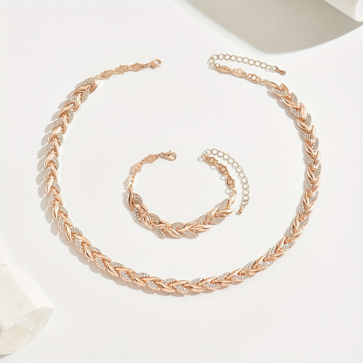 Elena™ | Elegant Fishtail Jewelry Set with Rhinestones