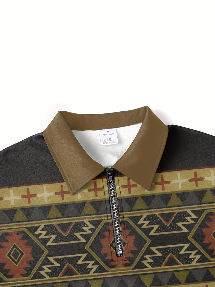 Rylan™ | Men's Southwestern Patterned Half Zip Pullover