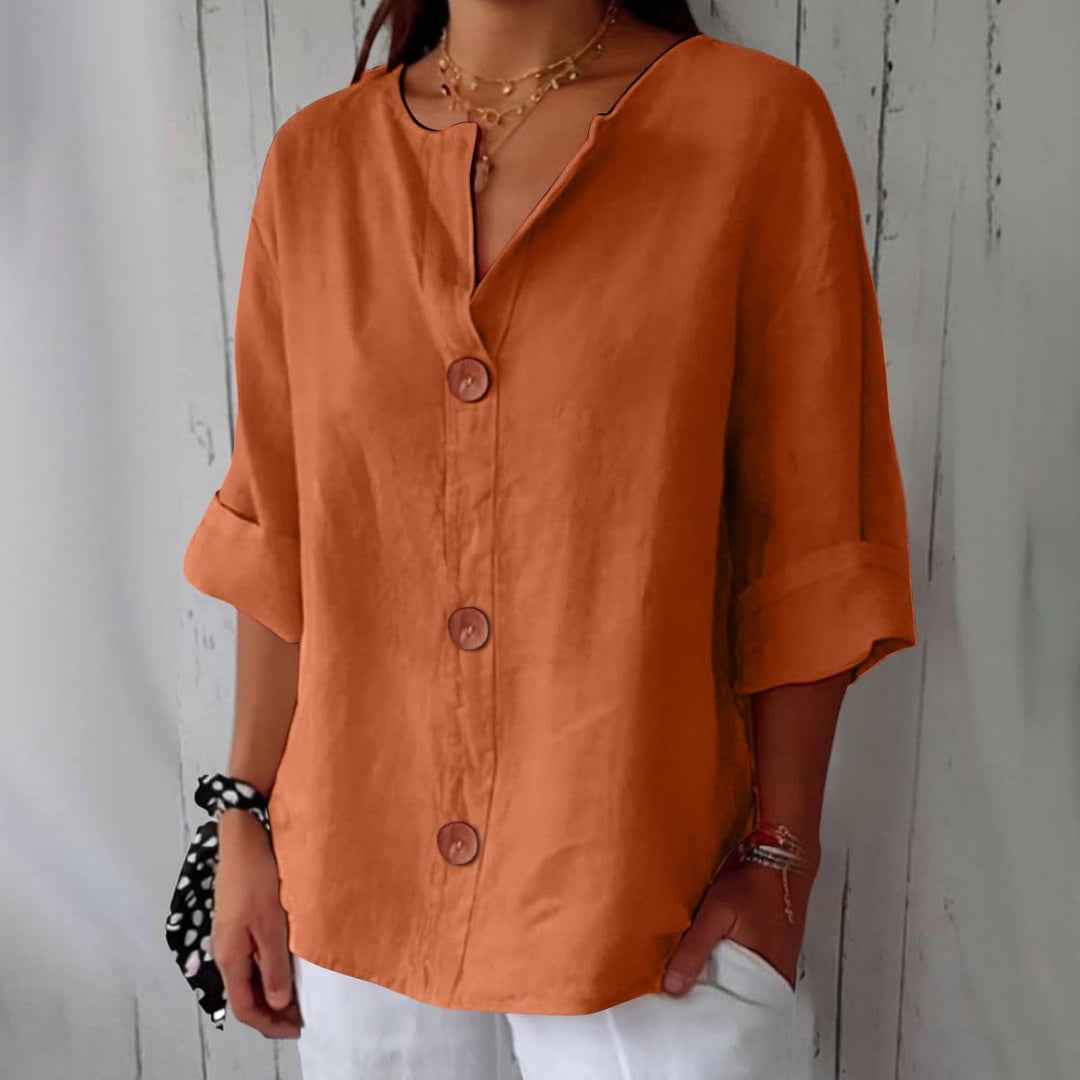Hazel™ | Loose-Fitting Summer Blouse