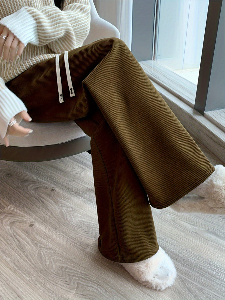 Orlaith™ | Women's Warm Lined Wide-Leg Lounge Pants