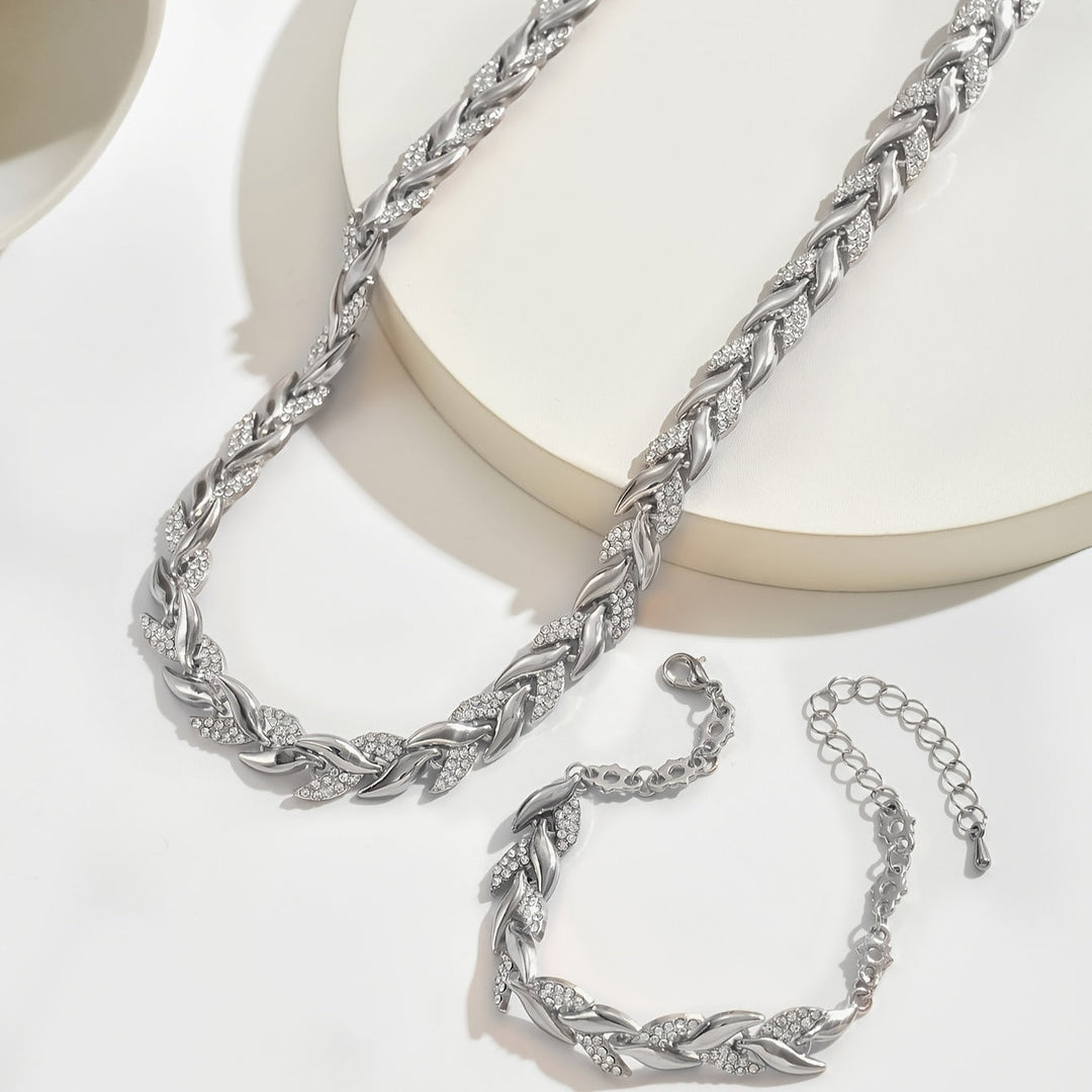 Elena™ | Elegant Fishtail Jewelry Set with Rhinestones