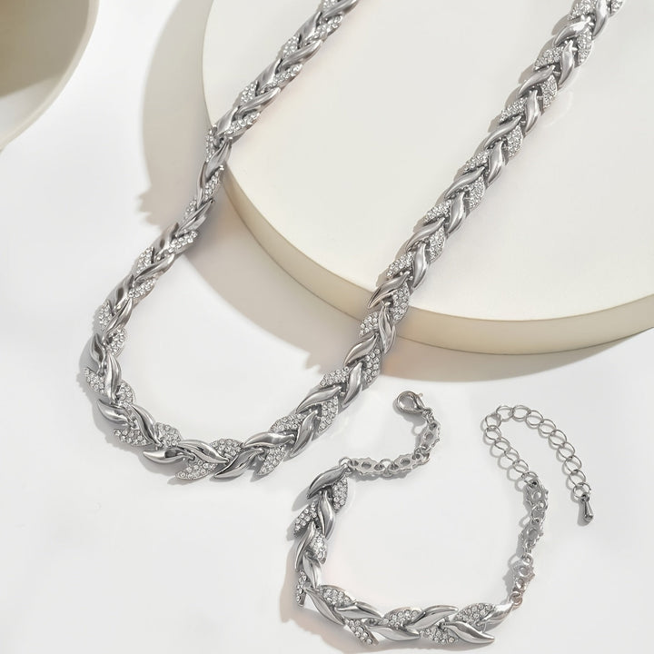 Elena™ | Elegant Fishtail Jewelry Set with Rhinestones