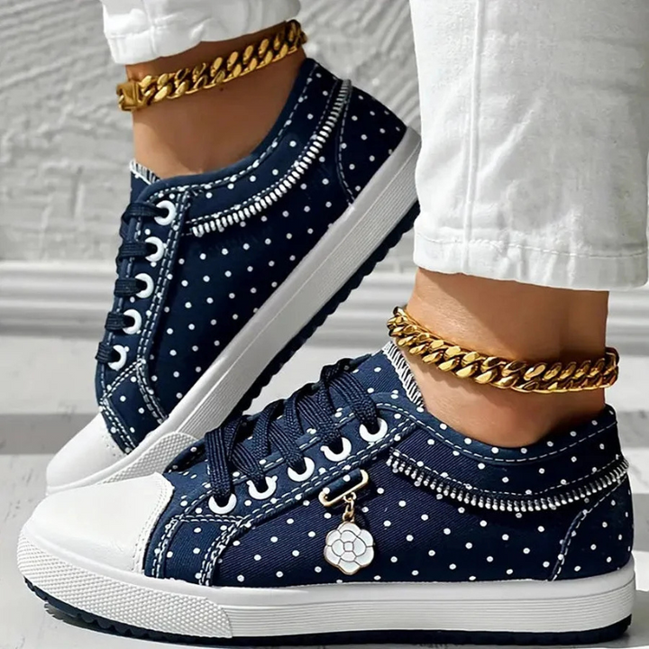 Caro™ | Elegant Women's Sneaker with Floral Details