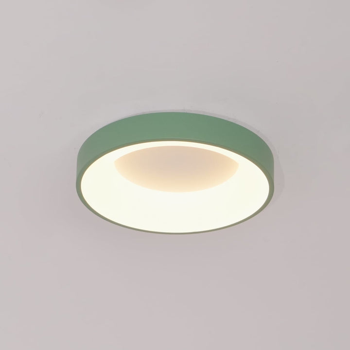 LED Wrought Iron Flush Mount Ceiling Light with Tri-Color Glow — view 7
