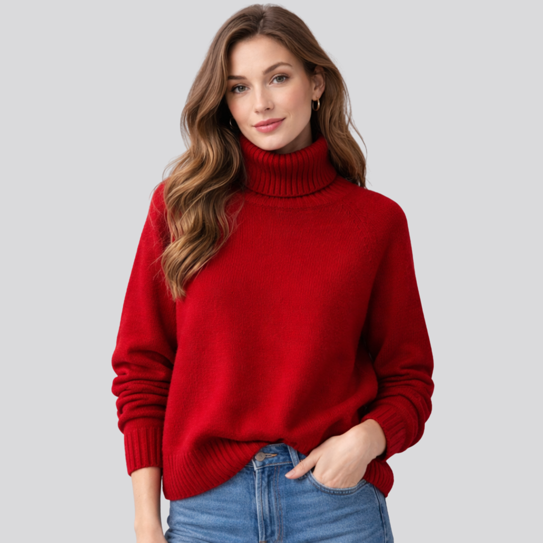 Morwenna™ | Pure Wool Turtleneck Sweater with Slim Fit