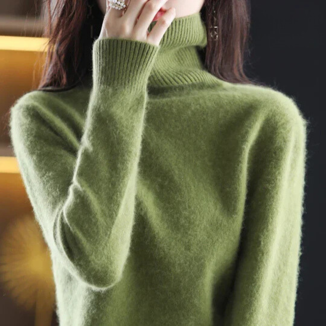Veda™ | Women's Brushed Knit Turtleneck Sweater