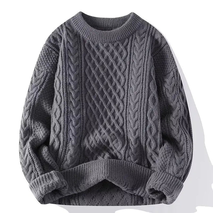 Hector™ | Men's Aran Cable Knit Crew Neck Sweater
