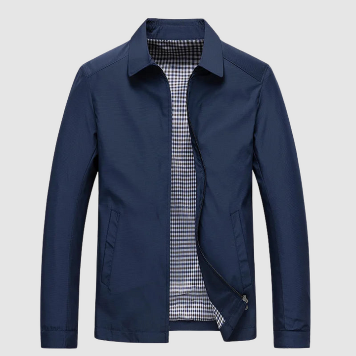 Palmer™ | Men's Zip-Up Harrington Jacket with Check Lining