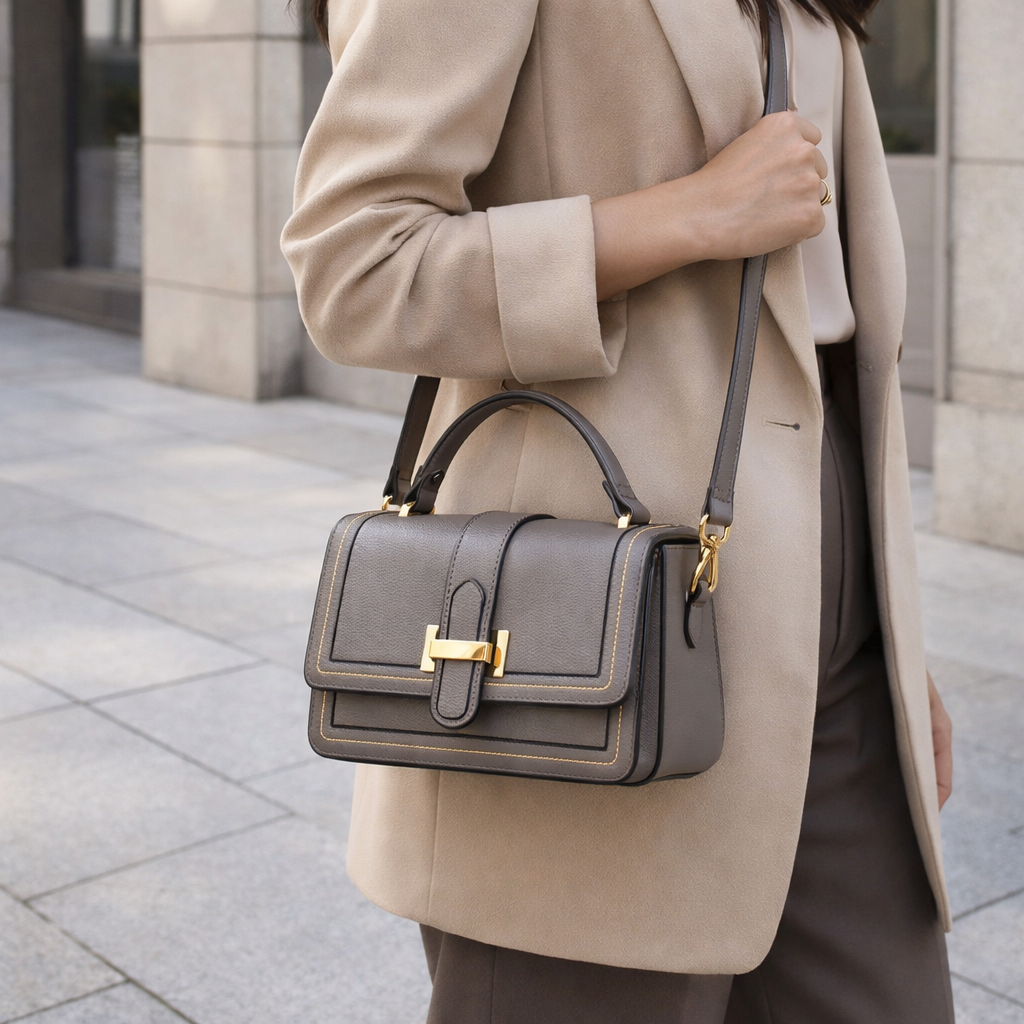 Luna™ | Structured Flap Shoulder Bag