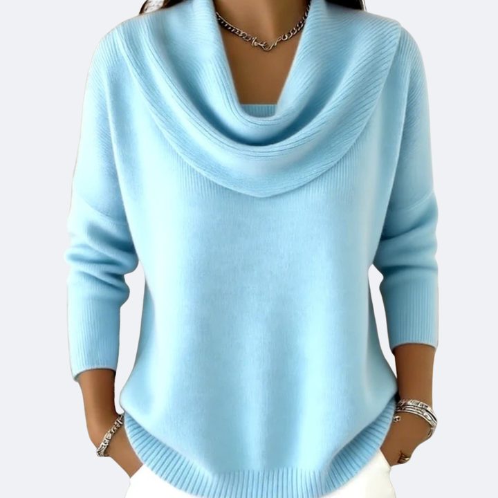 GIULIA - Cozy Ruffle Collar Sweater