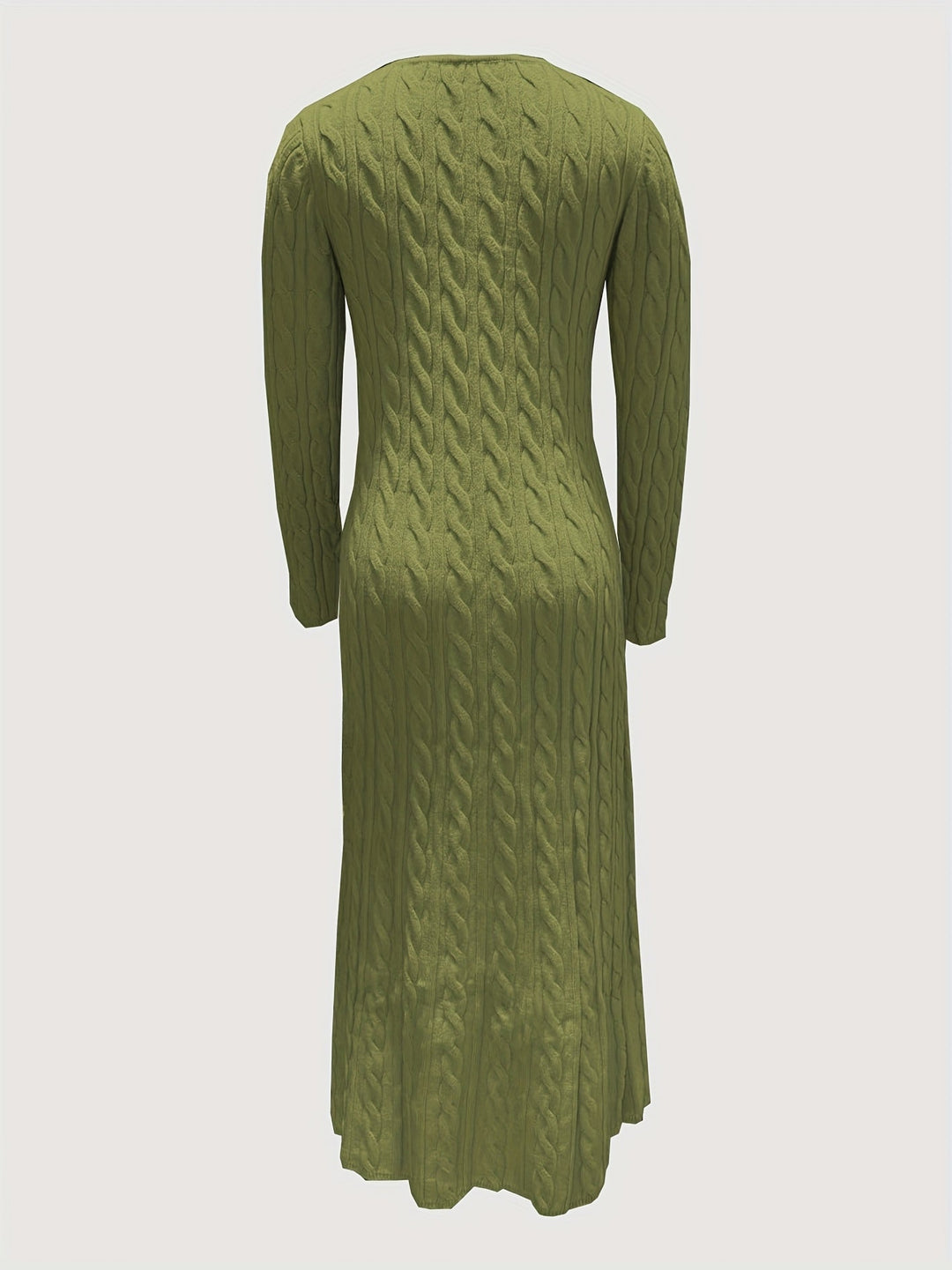 Tiphaine™ | Women's Cable Knit Long Sleeve Maxi Dress