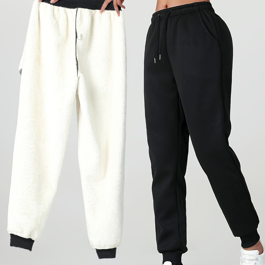Marilla™ | Women's Warm Lined Cuffed Joggers