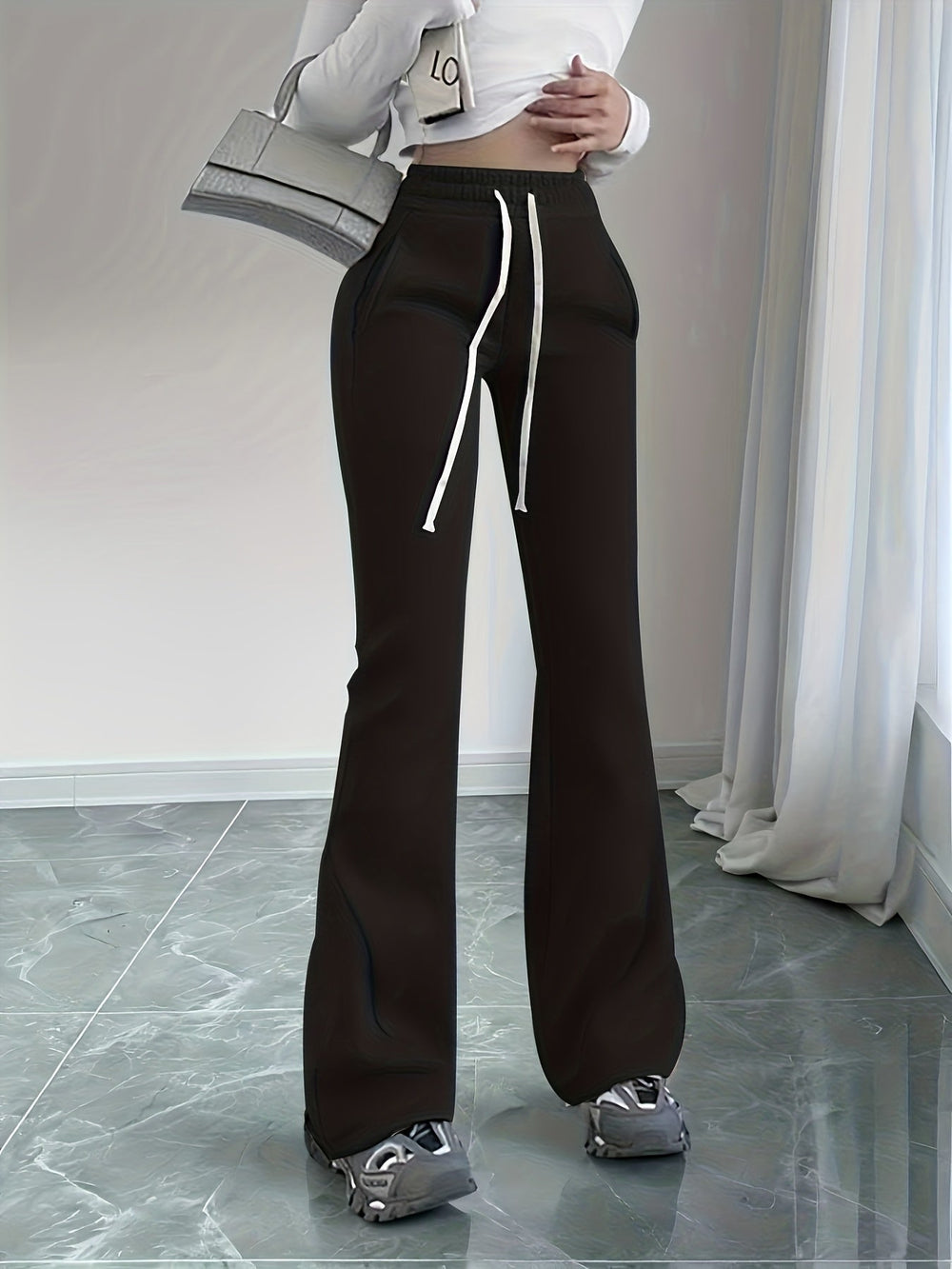 Lisbeth™ | Women's High-Waist Flared Lounge Pants