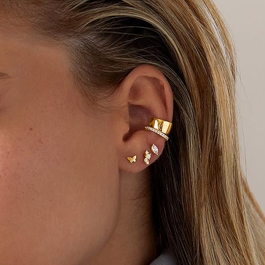 Pear-shaped Studs | Gold