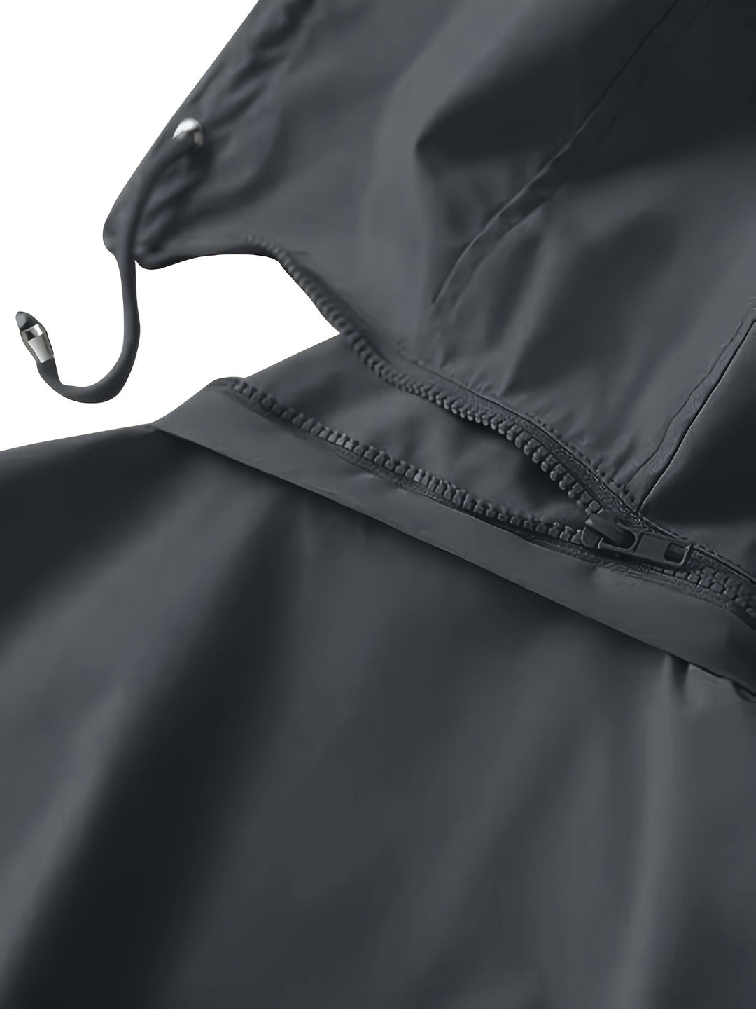 Joyce™ | Women's Hooded Drawstring Rain Jacket in Plus Sizes