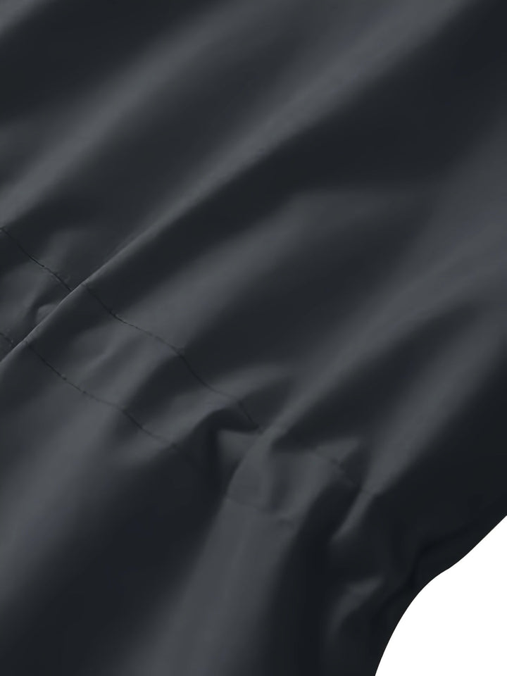 Joyce™ | Women's Hooded Drawstring Rain Jacket in Plus Sizes