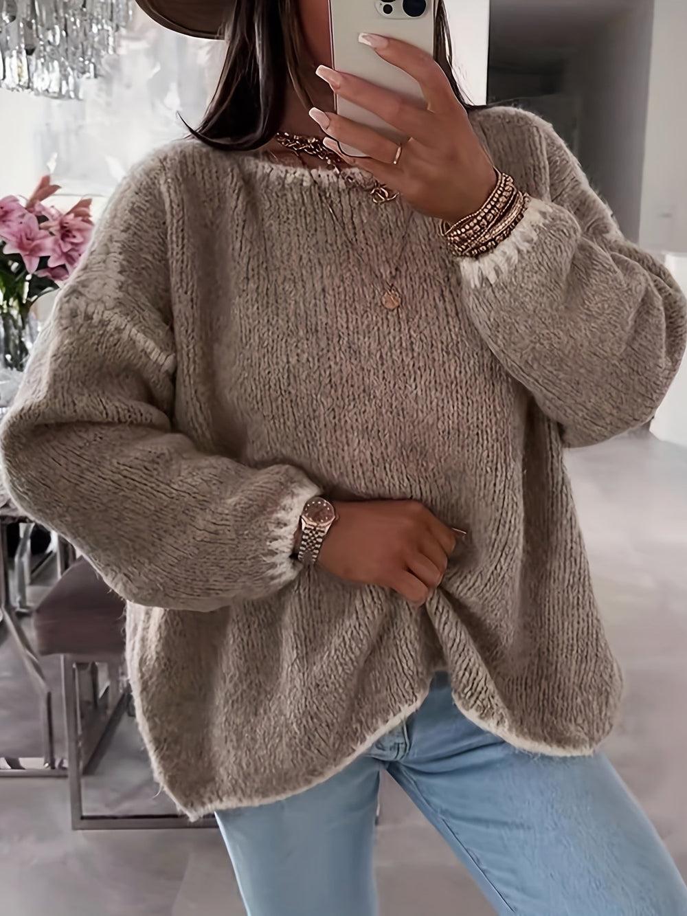 Willa™ | Women's Relaxed Boat Neck Knit Sweater