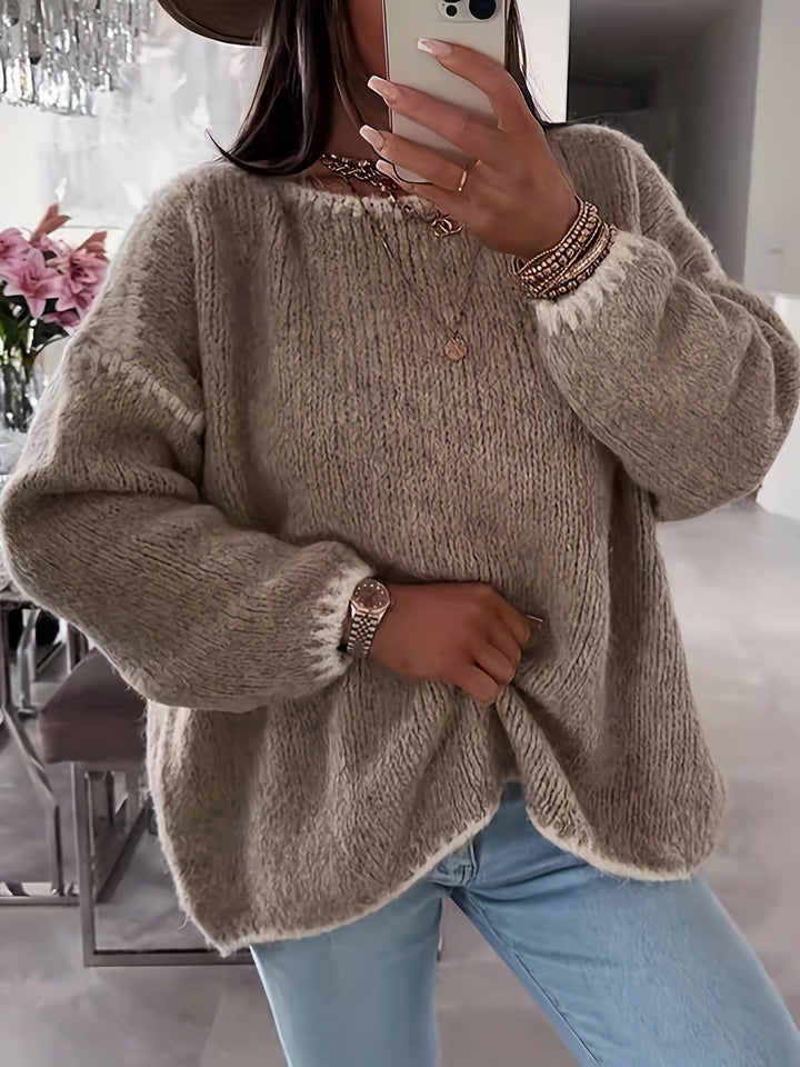 Willa™ | Women's Relaxed Boat Neck Knit Sweater