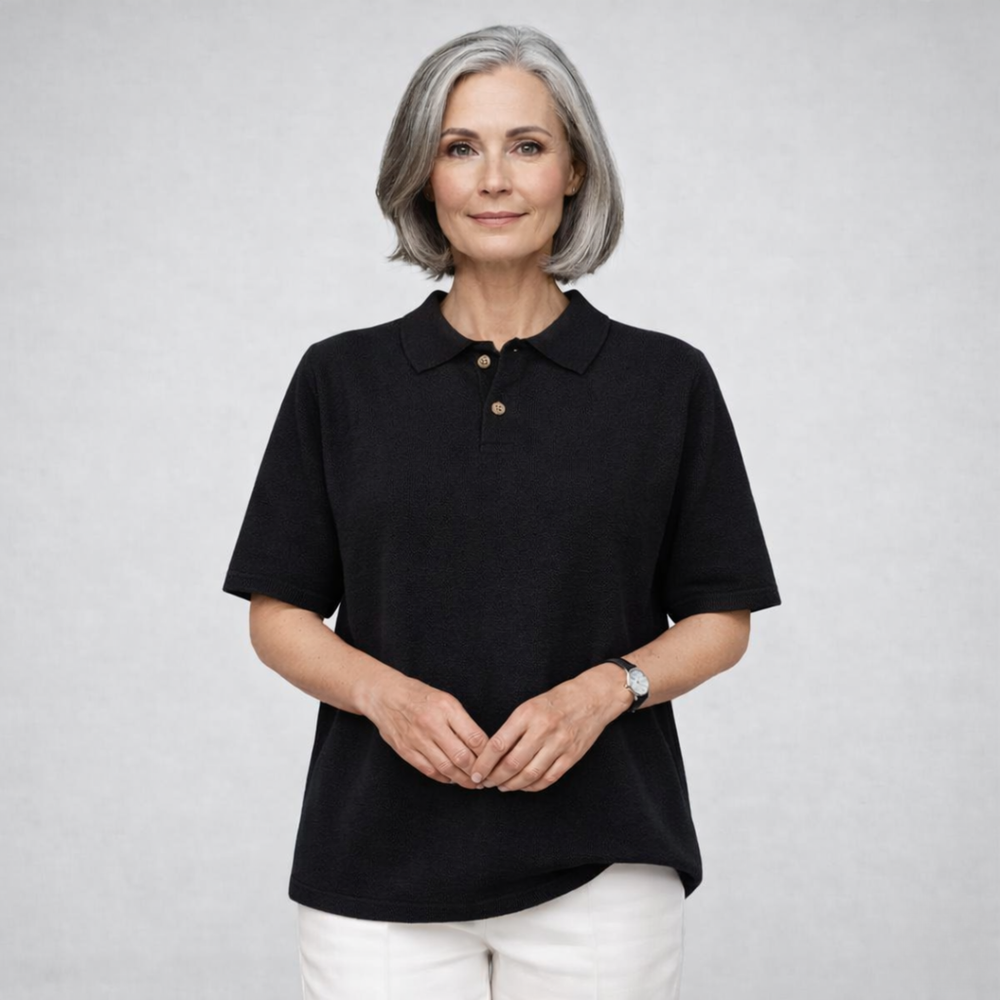 Florentine™ | Knit Polo Shirt with Button Placket and Collar