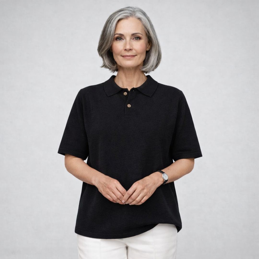 Florentine™ | Knit Polo Shirt with Button Placket and Collar