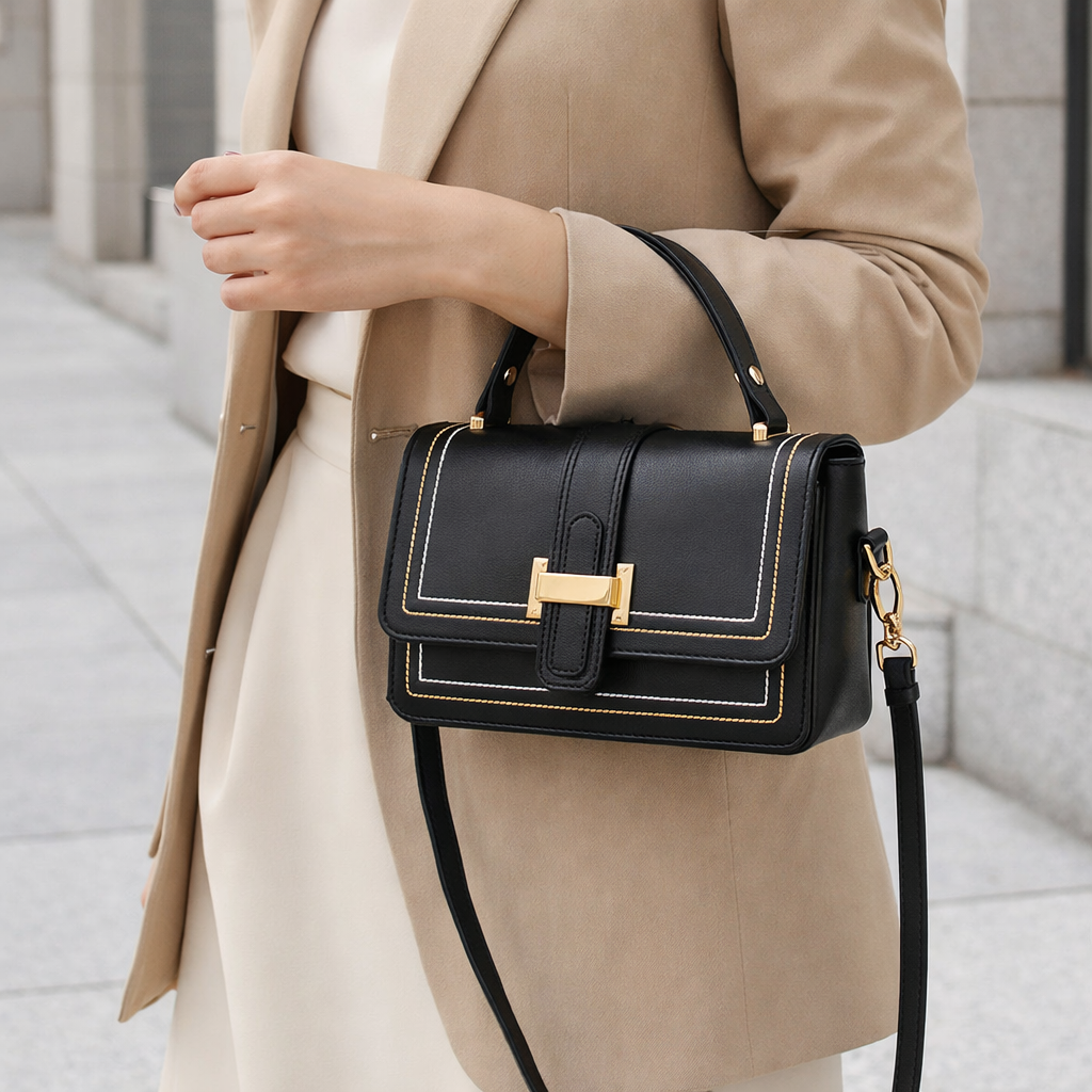 Luna™ | Structured Flap Shoulder Bag