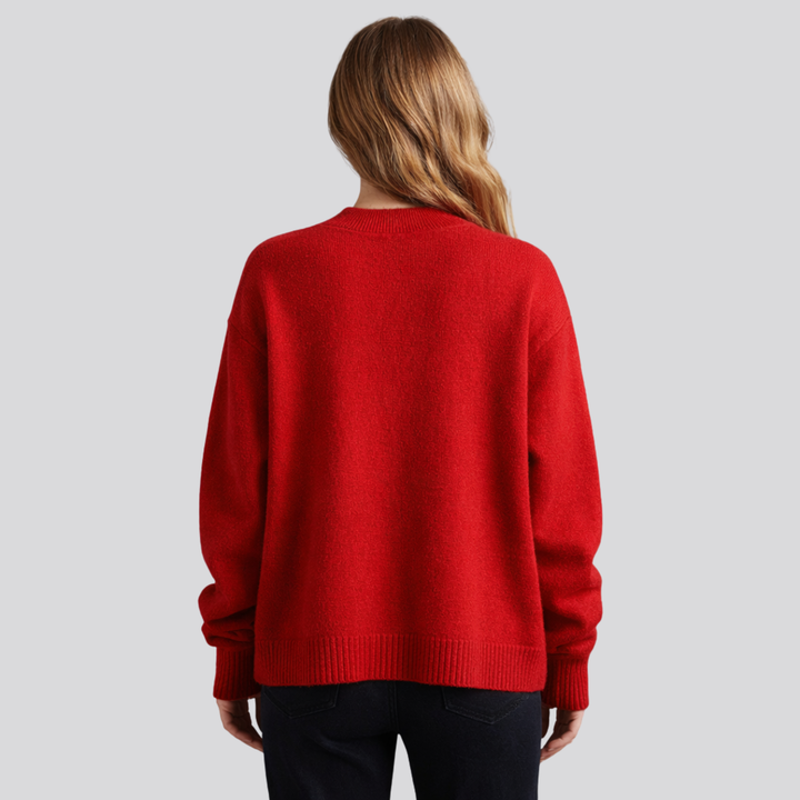 Astrid™ | Fine Knit Button-Front Cardigan with Ribbed Cuffs