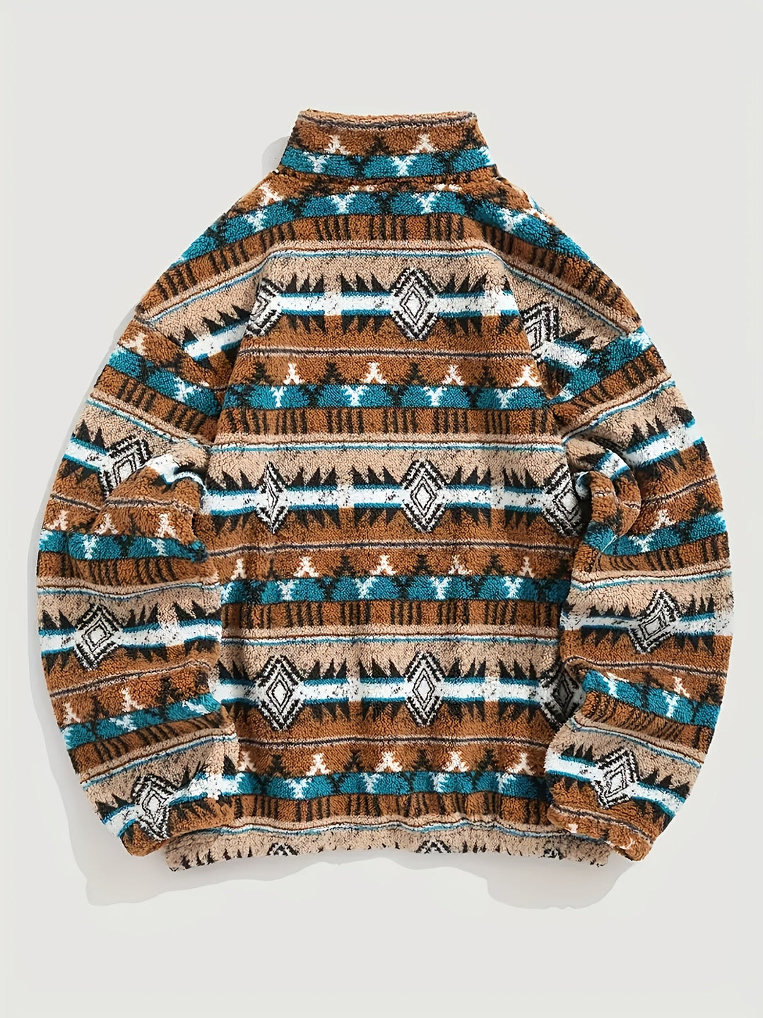 Weston™ | Men's Patterned Half Zip Pullover with Kangaroo Pocket