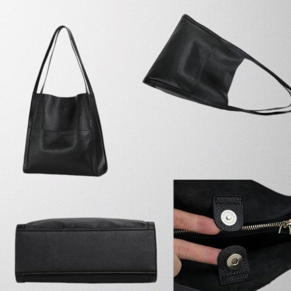 Valérie™ | Vegan Leather Shoulder Tote