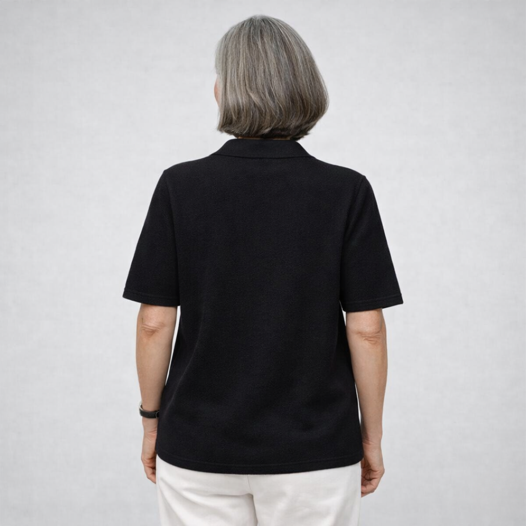 Florentine™ | Knit Polo Shirt with Button Placket and Collar