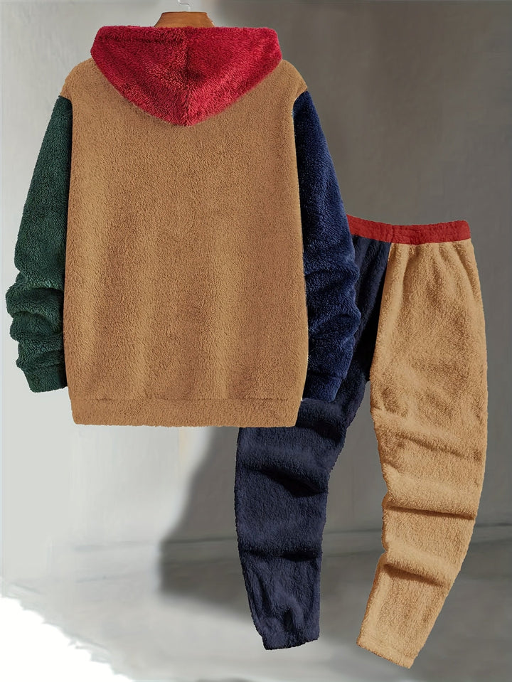 Severin™ | Men's Colour Block Hoodie and Jogger Set