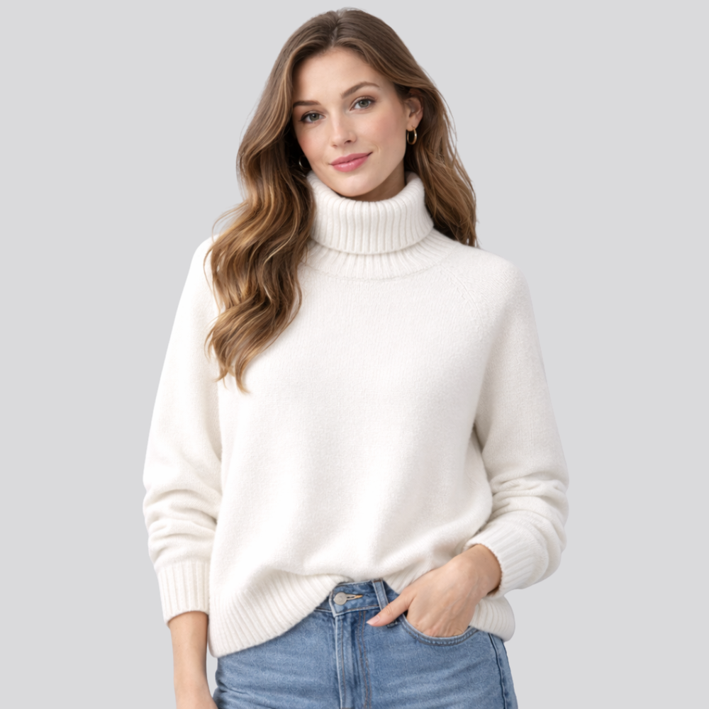 Morwenna™ | Pure Wool Turtleneck Sweater with Slim Fit