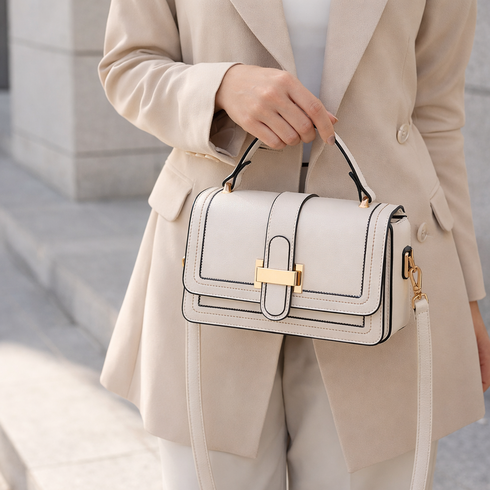 Luna™ | Structured Flap Shoulder Bag