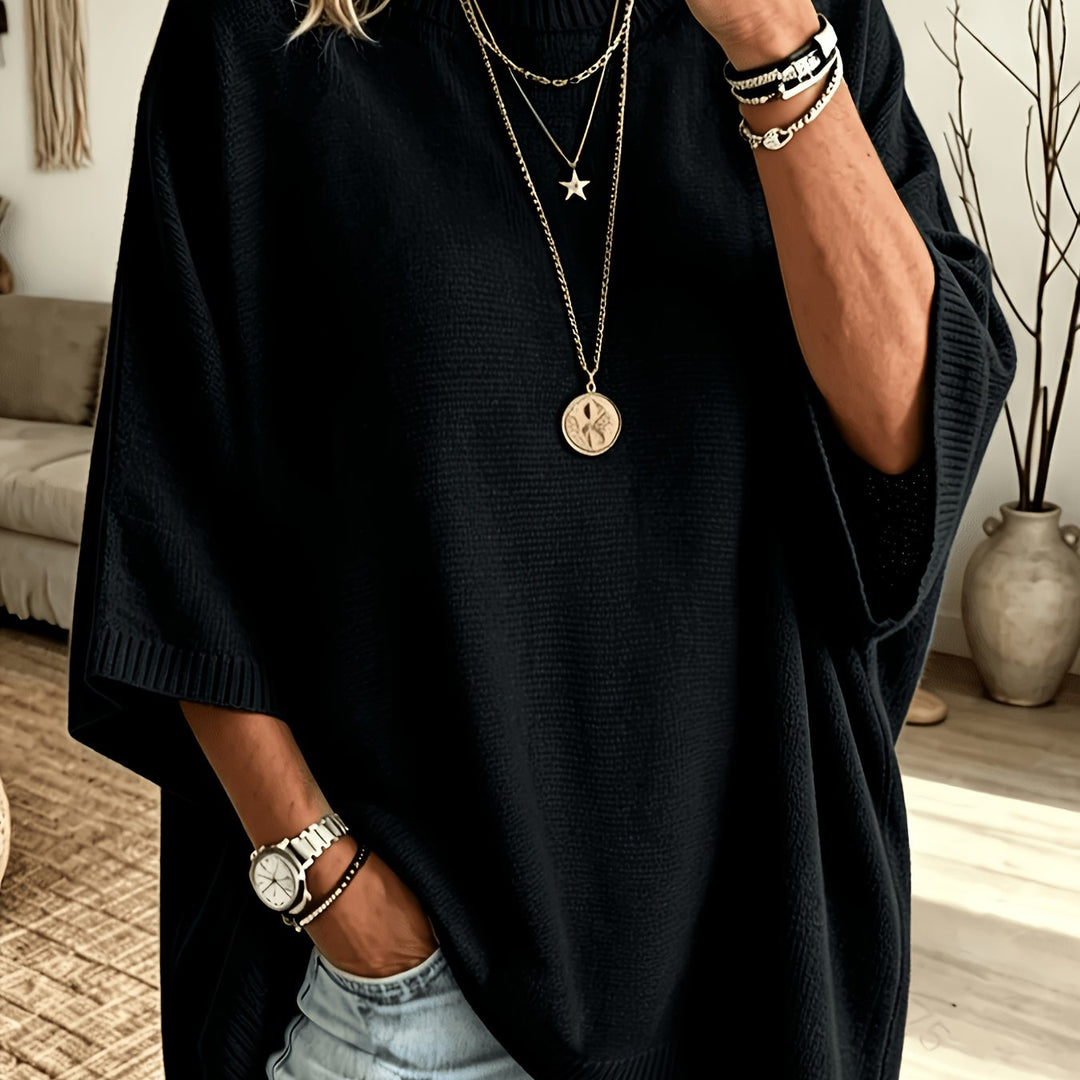 Arlene™ | Women's Relaxed Batwing Sweater with Side Slits