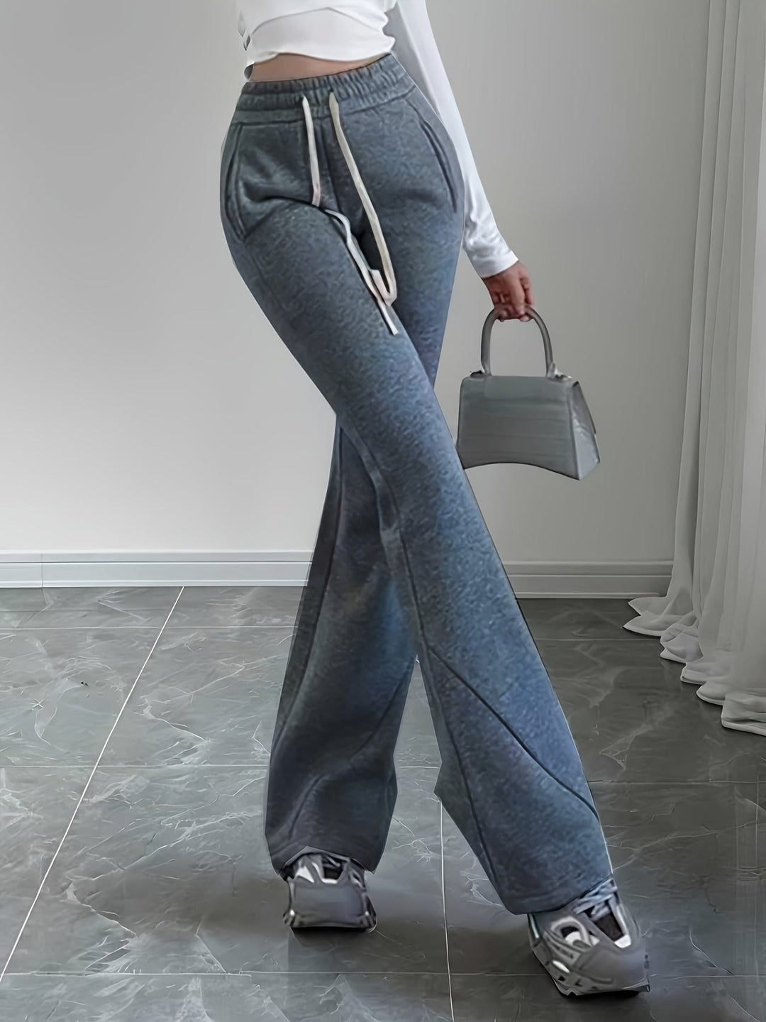 Lisbeth™ | Women's High-Waist Flared Lounge Pants