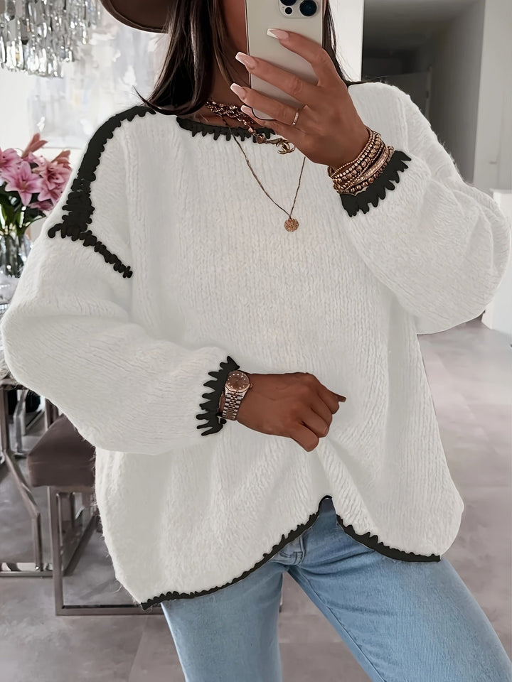 Willa™ | Women's Relaxed Boat Neck Knit Sweater