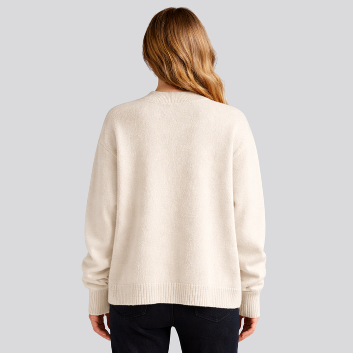 Astrid™ | Fine Knit Button-Front Cardigan with Ribbed Cuffs