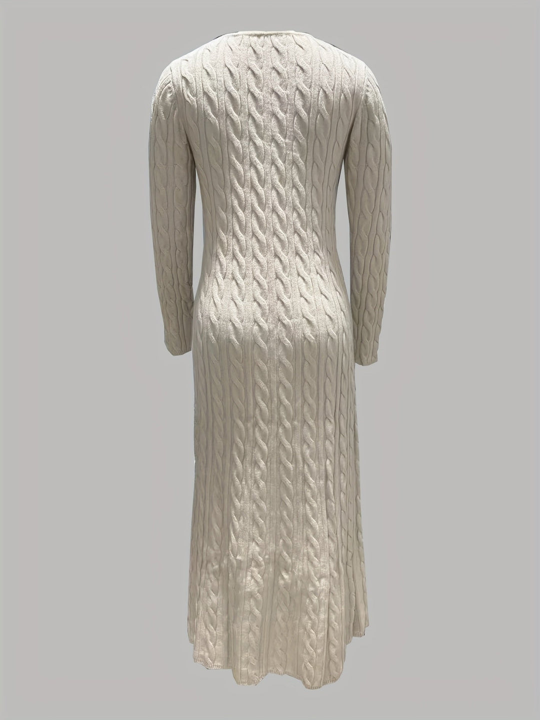 Tiphaine™ | Women's Cable Knit Long Sleeve Maxi Dress