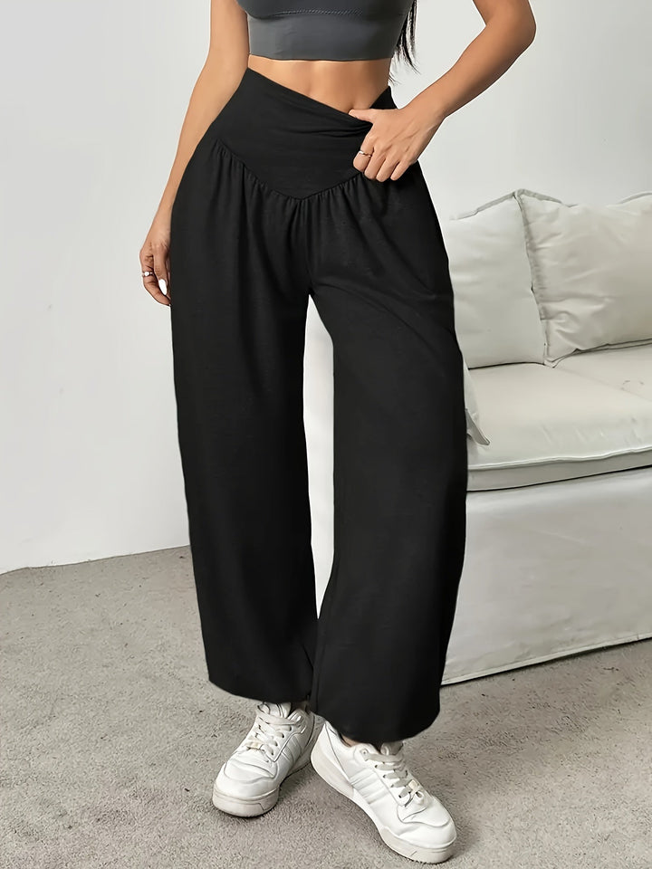 Katriona™ | Women's High-Waist Wide-Leg Lounge Trousers